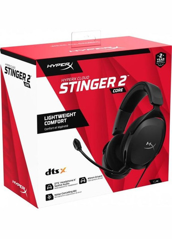 Гарнітура Cloud Stinger 2 Core PC 3.5mm Black (683L9AA) HyperX (332976599)