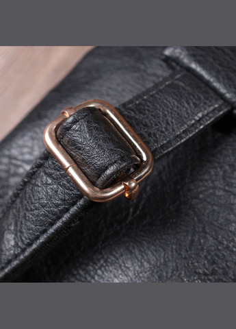 Небольшая женская сумка через плечо на два отделения из экокожи 22784 Черный Vintage (331907734)