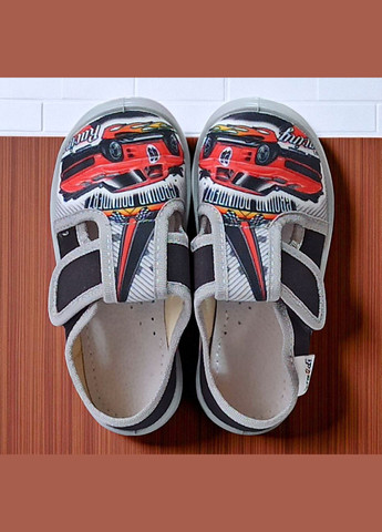 Черные ортопедические тапочки на липучке для мальчика сменная обувь в садик сменка валди Waldi