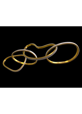 Светодиодная люстра 4 Кольца PJ857 (100см) Золотистая No Brand (331640448)