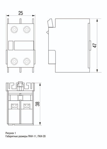 Приставка KPK10-20-U ПКИ-20 дополнительные контакты 2NO(НО) UEC ( ) УЕК (337360078)