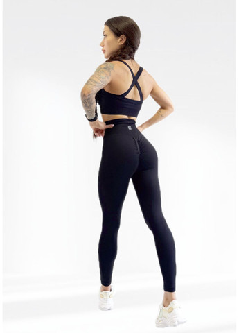 Костюм для фітнесу жіночий лосини пуш ап та топ LILAFIT (353834739)