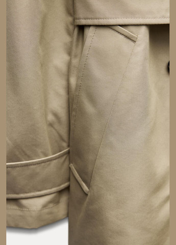 Водостійкий Zara тренчкот на гудзиках демісезон (325478581)