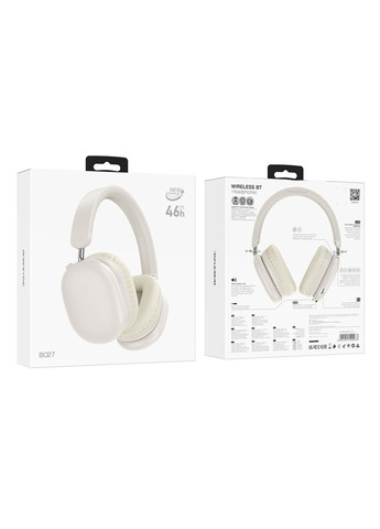 Бездротові навушники BO27 Rhyme BT headphones Milky White Borofone (369456703)