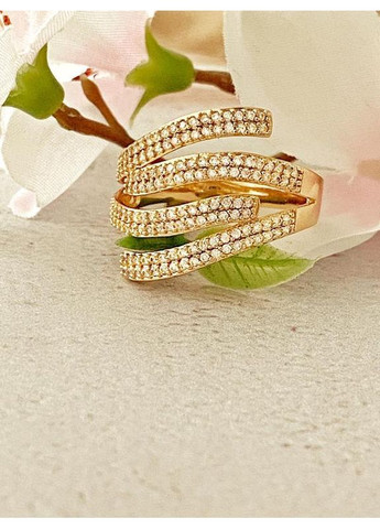 Позолоченное Кольцо р.19, 21. Позолота No Brand (364502946)