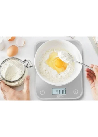 Кухонні ваги Скло 17,5х21,5 см Сріблясті до 5 кг Tefal (386702274)