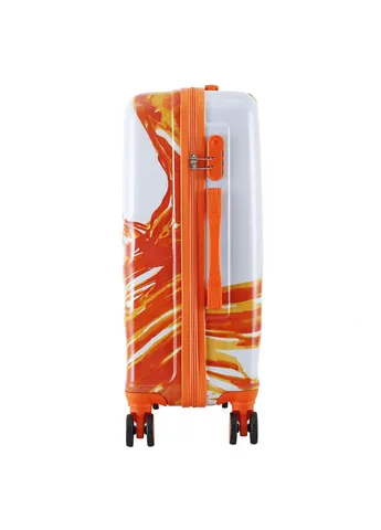 Валіза 24" (M) White/Orange Print (T5655-2) Semi Line (402636695)