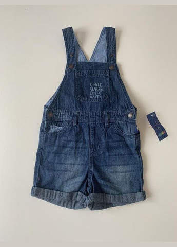 Полукомбинезон джинсовый, с карманами и регулирующими шлейками на кнопках для мальчика 314493 Lupilu (258486696)