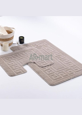 Набор ковриков в ванную комнату Ethnic Sandy Grey 60х100 и 60х50 см песочно-серый Confetti (338842572)