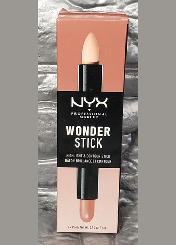 Хайлайтер та скульптор у стику Wonder Stick подвійний (2 по 4 г) MEDIUM (WS02) NYX Professional Makeup (279364209)