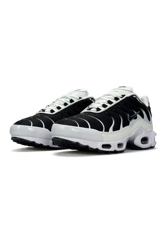 Чорно-білі кросівки чоловічі white black демісезон No Brand Air Max Plus Tn