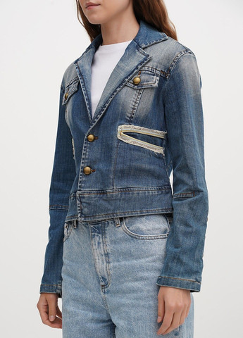 Синя демісезонна куртка куртка-піджак ZeeRucci