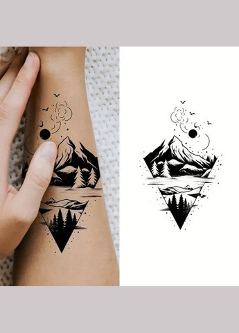 Набір дитячих тимчасових тату "Чорні міні №3" black-tattoo-mini-set-3-3, 30 штук по 9,5*5,5 см Fresh Tattoo (316271420)