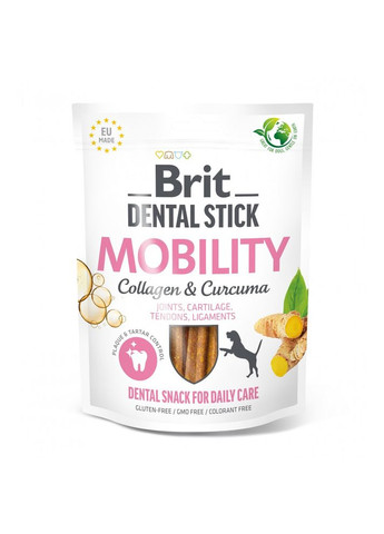 Ласощі для собак Dental Stick Mobility 251г 7шт, для суглобів Brit (292258419)