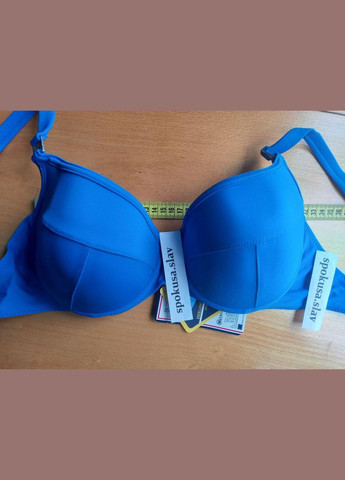 Синий летний стильный раздельный купальник на поролоне размер 42е 632 Marko