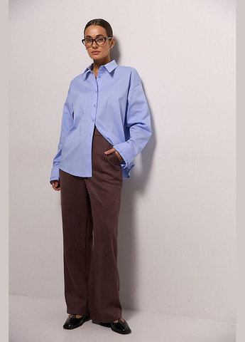 Замшевые женские брюки бежевого цвета Arjen (307815005)