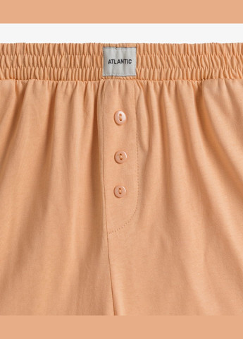 Персиковая всесезон пижама женская шорты, футболка Atlantic