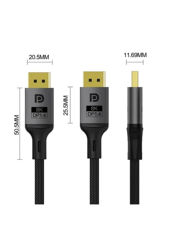 Кабель DisplayPort-DisplayPort V1.4 8K 3м, Black (CW-CBDP094-BK) Colorway (387935336)
