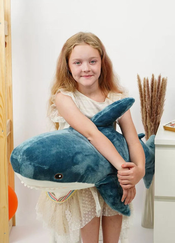 Мягкая игрушка акула 100 см, большая плюшевая подушка для обнимашек My Kigu (370370672)