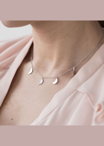 Срібне кольє Місяць 18947 43 Oniks (264024683)