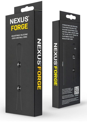 Двойное эрекционное кольцо-лассо FORGE, диаметр регулируется Nexus (369946469)