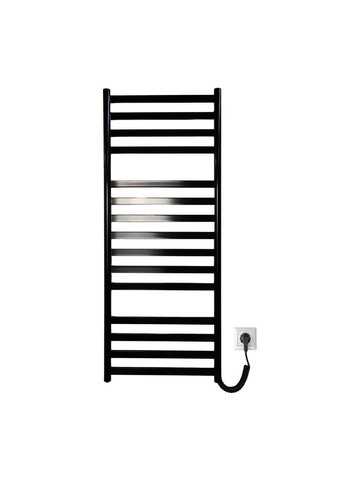 Рушникосушарка електрична з кнопкою Чорний глянець 1190*490 Carino MIA (367604579)