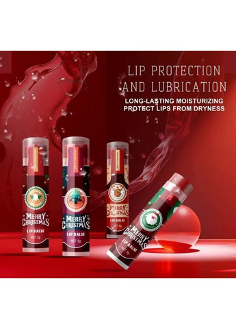 Подарунковий набір помад для губ Merry Christmas 8 штук 4 кольори х 5 г No Brand (366080140)