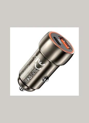 Адаптер автомобільний Z46A Blue whale car charger авто зу 2 виходи коричневий Hoco (303455438)