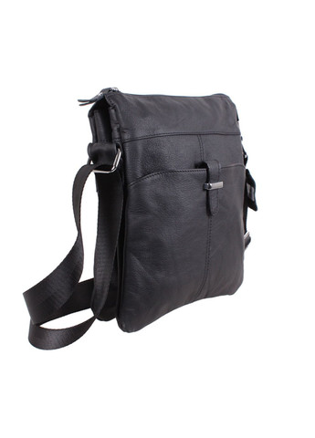 Чоловіча шкіряна сумка MESS8139 чорна No Brand (370848144)