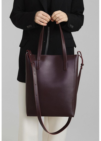 Кожаный шоппер Nancy бордовая The Wings (348359056)