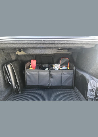 Сумка органайзер в багажник автомобіля, органайзер для авто в багажник, вечлика 60 см, чорна No Brand (329194605)