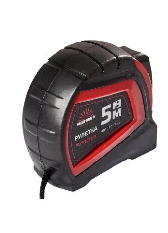 Рулетка 5 м × 19 мм автостоп Master Vitals (393940201)