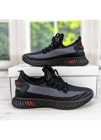 Черные демисезонные кроссовки подростковые текстильные FDEK