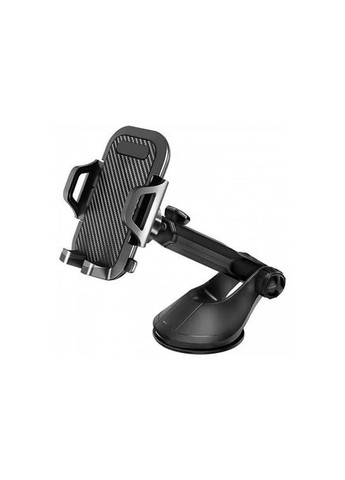 Автомобільний тримач для телефона на торпедо авто вакуумний з телескопічною ніжкою чорний No Brand (328262685)