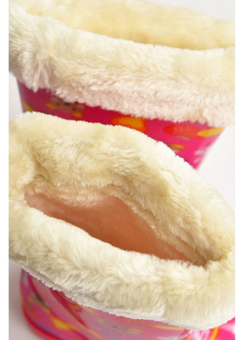 Чоботи резинові для дівчинки бузкового кольору зі зйомним утеплювачем Let's Shop (365333198)