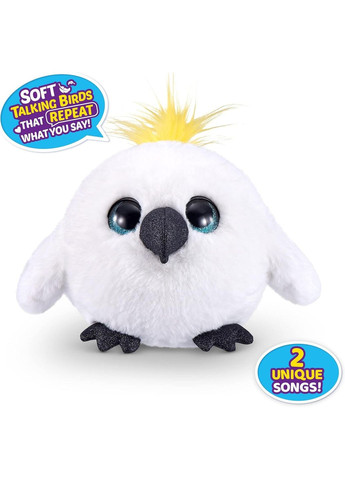 Інтерактивна іграшка Pets Alive какаду від Гігантське яйце-сюрприз Веселі пташки Chirpy Birds White Cockatoo Zuru (338426008)