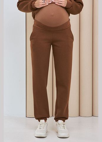 Теплий костюм для вагітних та годуючих з худі трикотажний кольору мокко Юла мама (306543453)