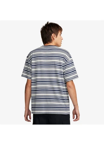 Сіра футболка sb tee m90 stripe sp24 grey fq3711-410 Nike