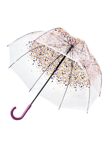 Прозрачный зонт большой с цветочками для женщин l042 birdcage-2 hippie scatter (разноцветные незабудки) Fulton (334014757)