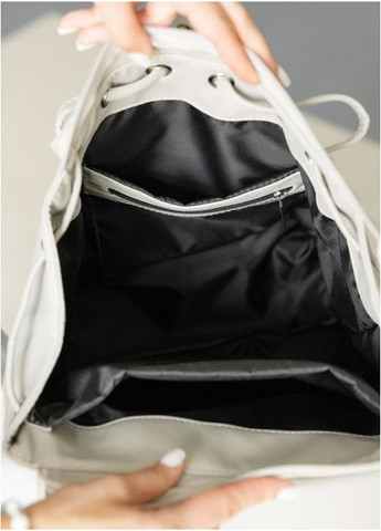 Женский городской рюкзак Серый шелк (11370281838) Sambag (361244623)