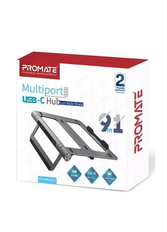Концентратор (primebase-c.grey) Promate USB Hub 9 ports primebase-c.grey (367032745)