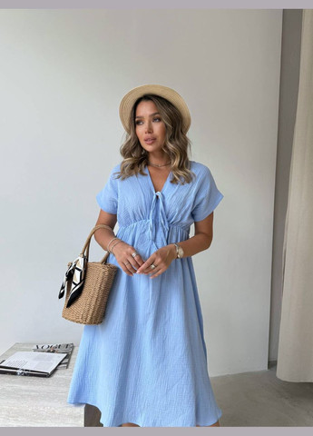 Голубое платье No Brand