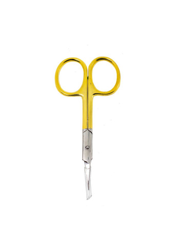 Ножиці для видалення кутикули вигнуті золотисті HM-18 Beauty LUXURY (367987093)