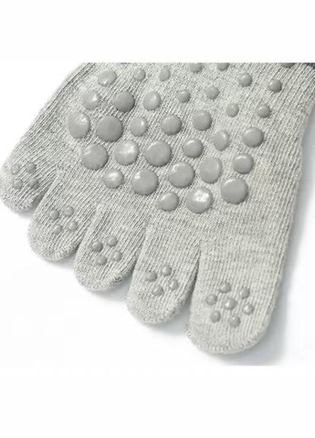 Сірі комплект із 2 шт. жіночі протиковзкі шкарпетки для йоги спортивні шкарпетки для пілатесу однотонні (341827715)