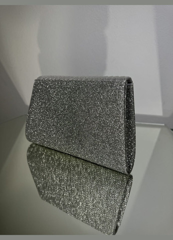 Праздничный серебряный клатч с камешками No Brand (322414738)