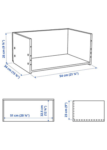 Каркас ящика ІКЕА BESTA 60х25х40 см (50538951) IKEA (278407955)