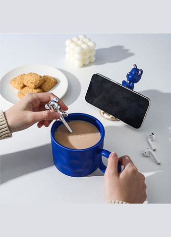 Подарочный кофейный набор Dark Blue чашка ложка подставка для телефона подарочная упаковка 8шт Dedbbb (352011464)