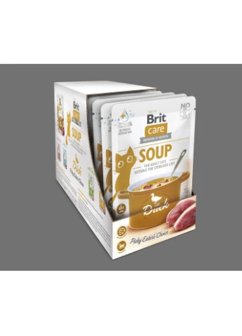 НАБОР Корм влажный Soup Duck д/котов суп утка 75 г 15 шт Brit Care (391776292)