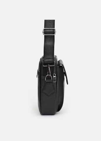 Сумка мужская через плечо кожаная T1telegonlu Черный Ricco Grande (302007618)