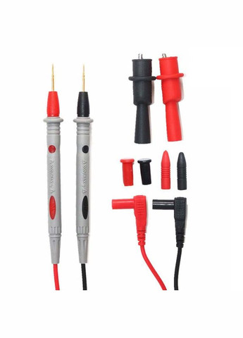 Кабелі, щупи для мультиметра, тестера, висока якість, тонкі з насадками "крокодил" 1000В, 10А No Brand (322567818)